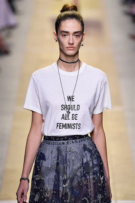 dior we should all be feminist buy|dior fashion show dresses.